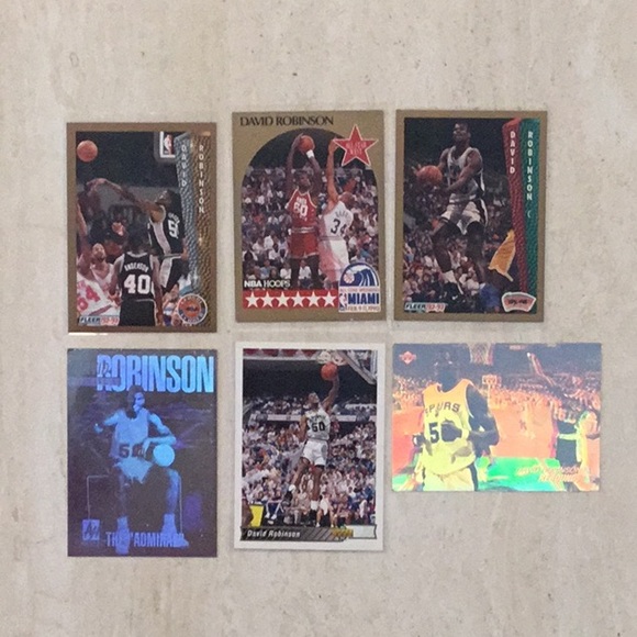 David Robinson 1992 - 93 Basketball Cards NBA Fleer Upper Deck Lot Of 6 Card - Picture 2 of 16